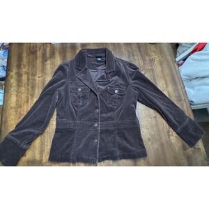 Vintage JKLA California Women Large Corduroy Jacket Pockets Adult Career Casual